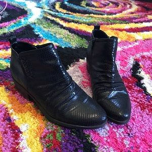 Black ankle boots